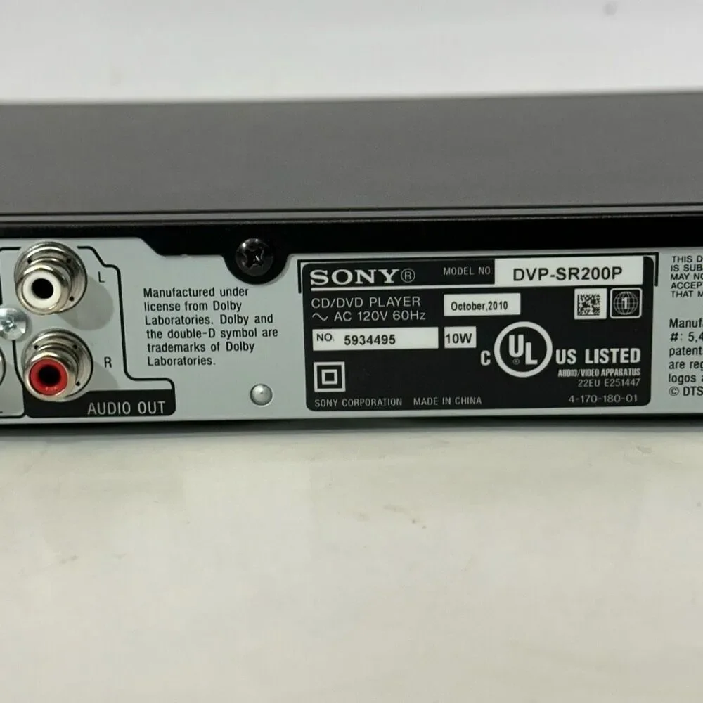 Sony CD/DVD Combo Player w/ Remote Control | Tested/Works